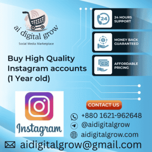 Buy High Quality Instagram accounts (1 Year old)